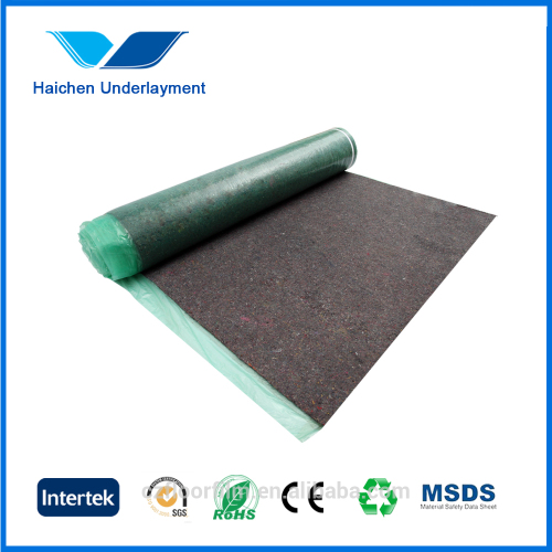 Green cotton laminate carpet felt underlay underfloor