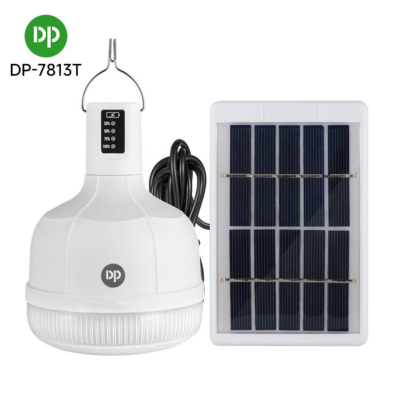 Outdoor Solar Panel Charging LED Emergency Light Bulb