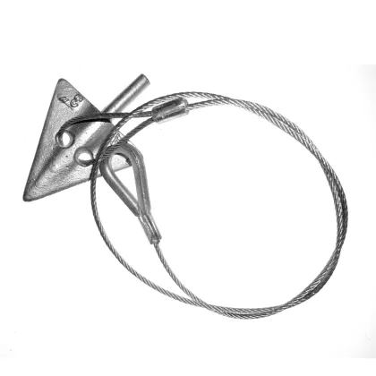 galvanized steel driven anchor system anchor head anchor clevis