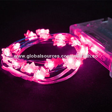 Battery-operated LED string lights with free sample, made in China