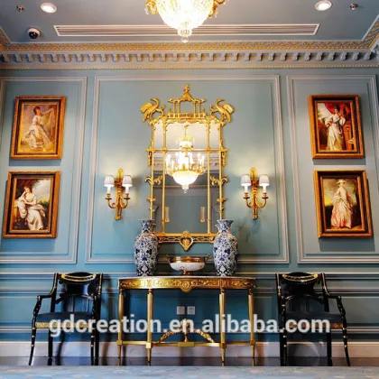 Classical European style hotel furniture hobby lobby table and chair