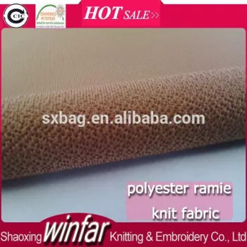 Winfar Textile Hot Sell Knit 96% Polyester 4% Spandex Ramie Women Dress Scuba Fabric