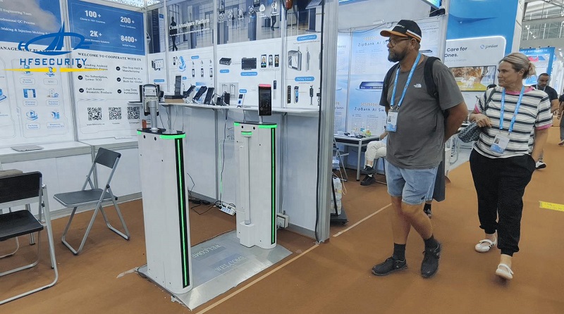 Day Two of the Canton Fair! HFSecurity's Integrated Time Attendance, Access Control, and Turnstile Solution Draws Attention