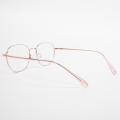 Circular Rose Gold Glass Frames