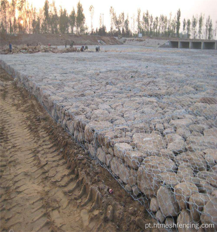 Malha de arame de gabion soldado de vendas a quente