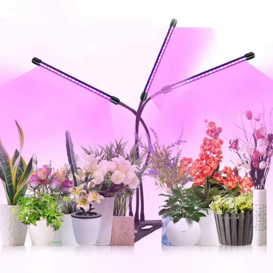 21W 3 Heads Clip-on LED Grow Light - White, Red, Blue for Indoor Plants