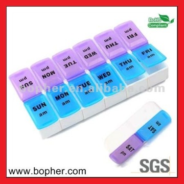 weekly plastic pill box for promotion