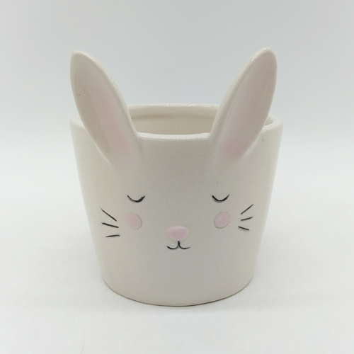 Керамическая кофейная кружка с изображением кролика