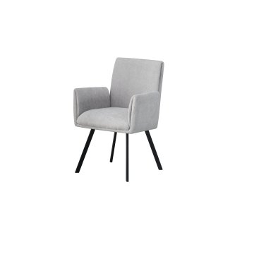 Poltrona de tecido ergonômico com pernas de ferro de areia