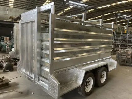 Car trailer/ farm factory trailer with cage