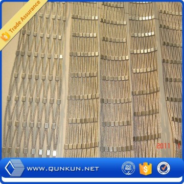 Anping stainless steel wire rope ferrule mesh for sale