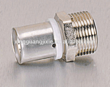 Nickel plated brass press pipe fittings