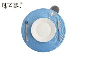 PP Handwoven Vinyl Round Placemat