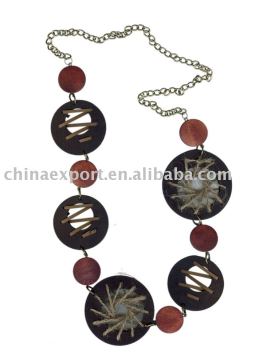 wooden necklace NJ-W061