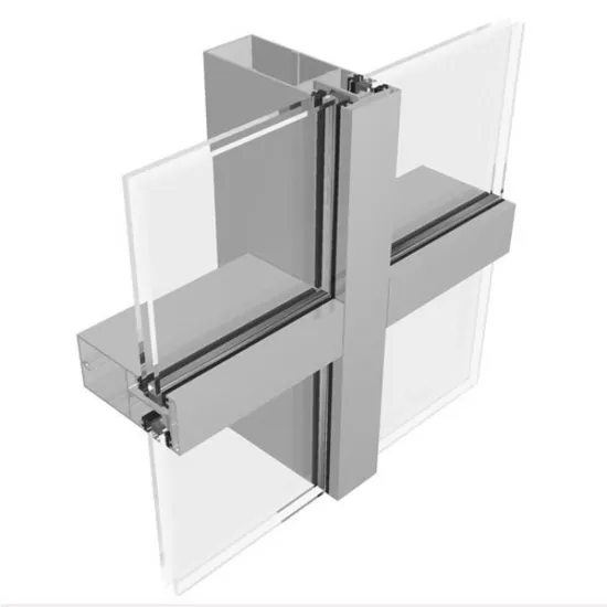 Waterproof Aluminium Frame Structural Glazing Unitized Glass Curtain Wall System