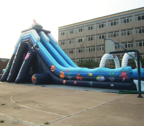 High Quality On Sale Ground Amusement Park Amusement Park Inflatable Dry Slides