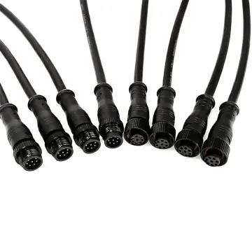 M5 m8 m12 m16 m23 connector waterproof cable male m8 m12 circular connectors