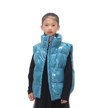 Groothandel voor meisjesbuffer Bubble Crop Vest Coats &amp; Short Down Jackets for Kids