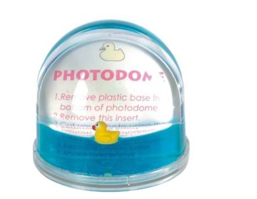 clear acrylic paperweight photo frame with liquid