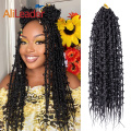 Косы Jungle Box Braids Faux Locs Вязаные крючком косы для волос