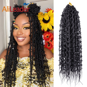 Jungle Box Braids Faux Locs Crochet Tranças Cabelo