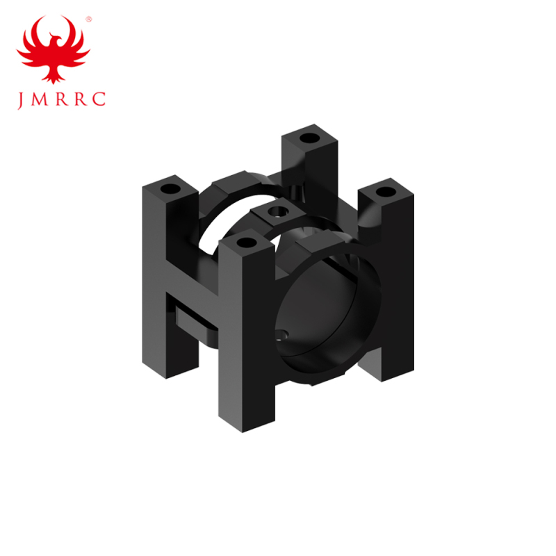 JMRRC Aluminium Alloy Clamp for Carbon Fiber Pipe 16mm CNC Integral Pipe Clamp Holder for UAV Multicopter OD 16mm C-type Clamp