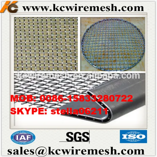 Factory!!!!!! KangChen Stainless Steel Crimped Wire Mesh /barbecue grill wire netting
