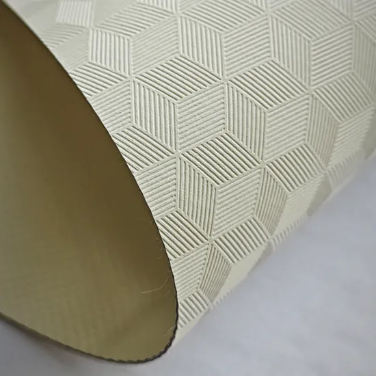 High-Strength, Fire-Resistant 3D Embossed PVC Coated Tarpaulin Fabric for Awnings and Pergolas