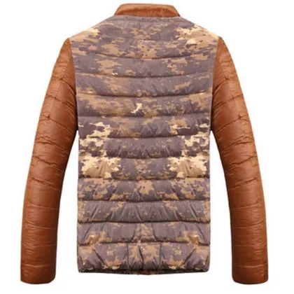 2015 Custom Men Down Camouflage Jacket For The Winter