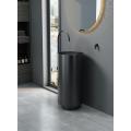 Matt Black Round Round en acier inoxydable Basin