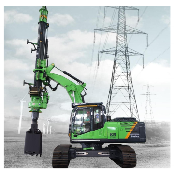 KR50D Crawler Rotary Drilling Rig for Power Grid Construction - ISO9001 Certified 10m Drilling Depth