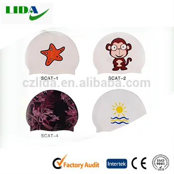 Kids swim cap swimming cap,Waterproof silicone swimming caps
