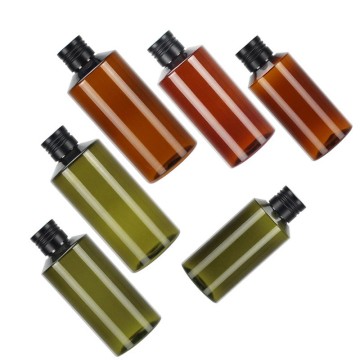 Black Screw Cap Toner Bottles - Fenty 100ml 150ml Plastic Bottles (Clear/Green/Amber)
