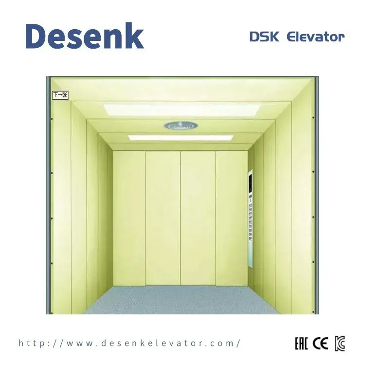 China Elevator Factory 5000kg Painted Steel Cargo Elevator Freight Elevator With Machine Room