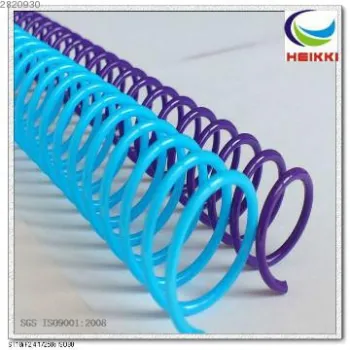 stationery notebook binding PVC plastic spiral wire
