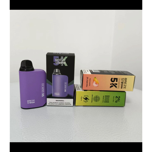 Breze Stiik은 5000 퍼프 일회용 vape를 쳤다