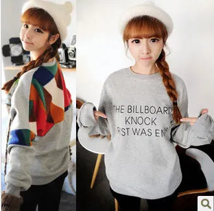 grey sweater colored peached/brushed fleece terry sweater