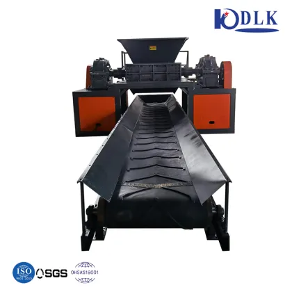 Double Shaft Solid Waste Metal Industrial Scrap Shredder