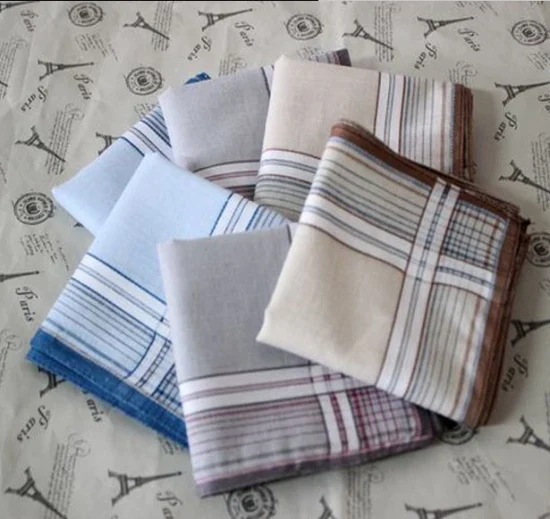 100% Cotton Woven Mens Handkerchief