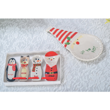 Food Serving Tray Ceramic Christmas Decorative Plates