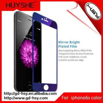 High quality mobile phone color tempered glass screen protector for iphone 6 ,Iphone 6s 6plus screen protector