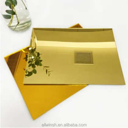 Golden Acrylic Mirror Sheets for Home Decoration