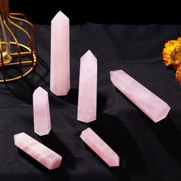 High Quality Rose Quartz Crystal Tower for Home Decoration & Healing