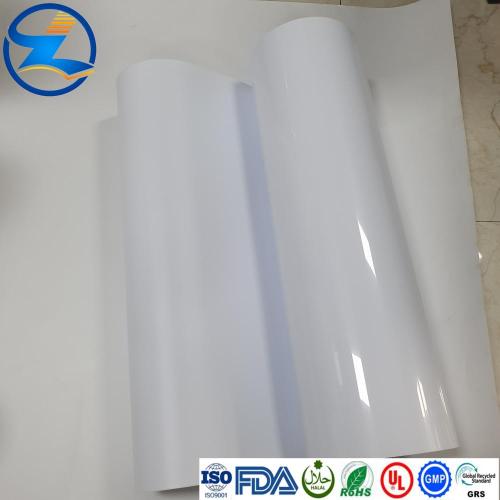 1.2mm Frosted Matte Porcelain White Color PP Films