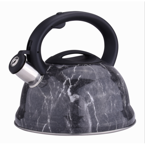 Popolare teakettle in marmo fischia in acciaio inossidabile.