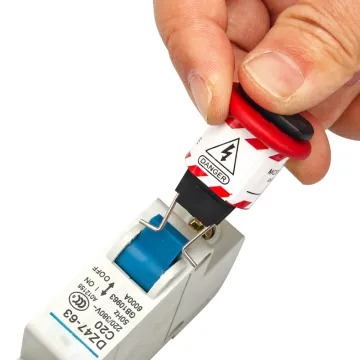 BOZZYS Miniature Circuit Breaker Lockout Device 6 Pack - POS LOTO Locks for Lockout Tagout