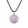 Gemstone 20 mm perles rondes avec collier de cordon en cuir noir de 45 cm Naturel Stone Crystal Ball Pendant Choker pour femmes Men Gift