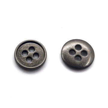 Embossed 4-Hole Round Custom Metal Buttons