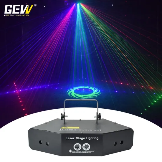 High Brightness 6 Lens RGB Scan Lines DMX Laser Light for Night Clubs