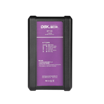 BP130 8800mAh Camera V Mount Battery Monitor Li-Ion for BMCC LED Photography Fill Light